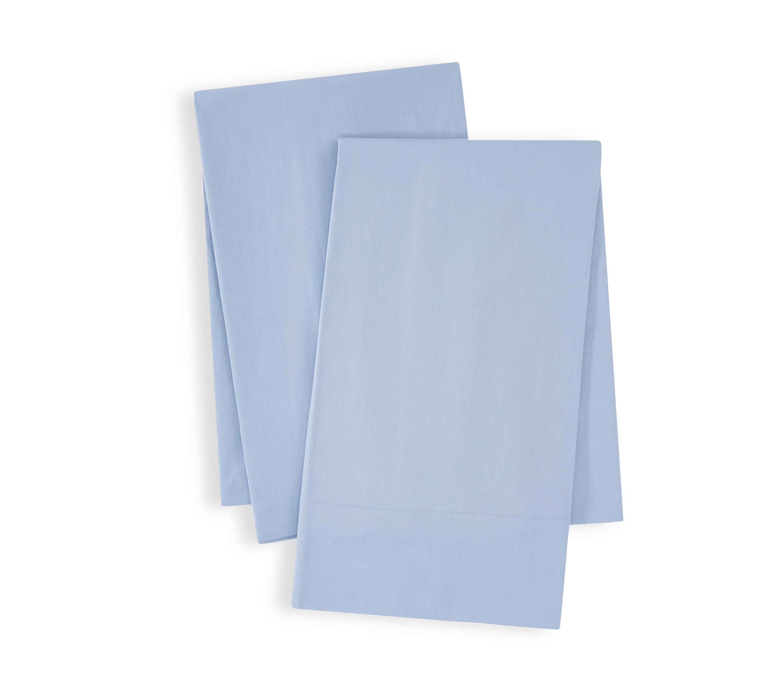 Premium 100% Cotton Percale Flat Sheet - King Size, Soft & Breathable, Sky Blue - Perfect for Luxury Bedding, Guest Rooms & Hotel Style Comfort
