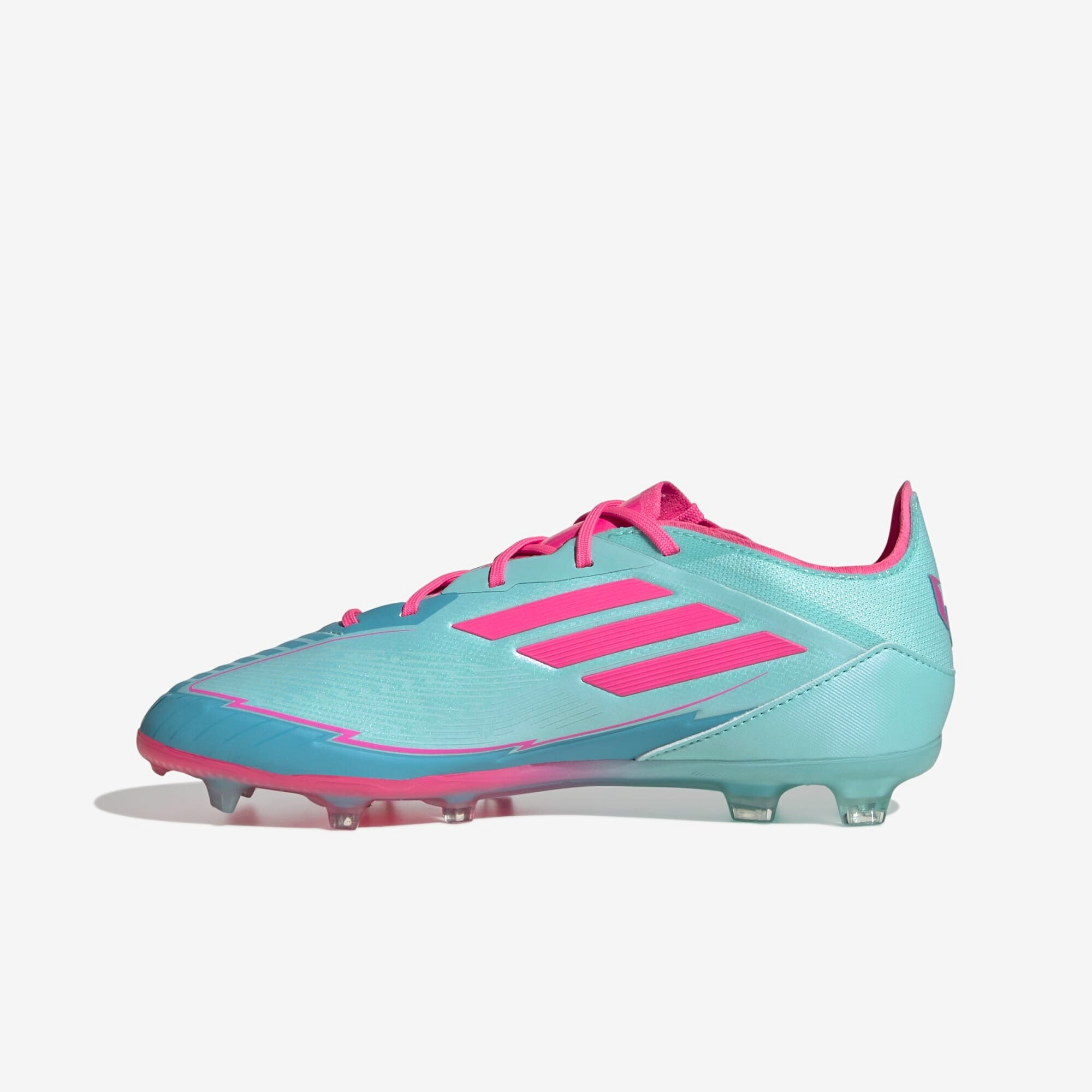 adidas Jr. F50 Elite Messi Youth Soccer Cleats - Lightweight Football Shoes for Kids with Enhanced Grip & Speed - Perfect for Training, Matches & Outdoor Play on Grass Fields