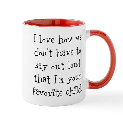 White/Red Inside - Your Favorite Child Mugs