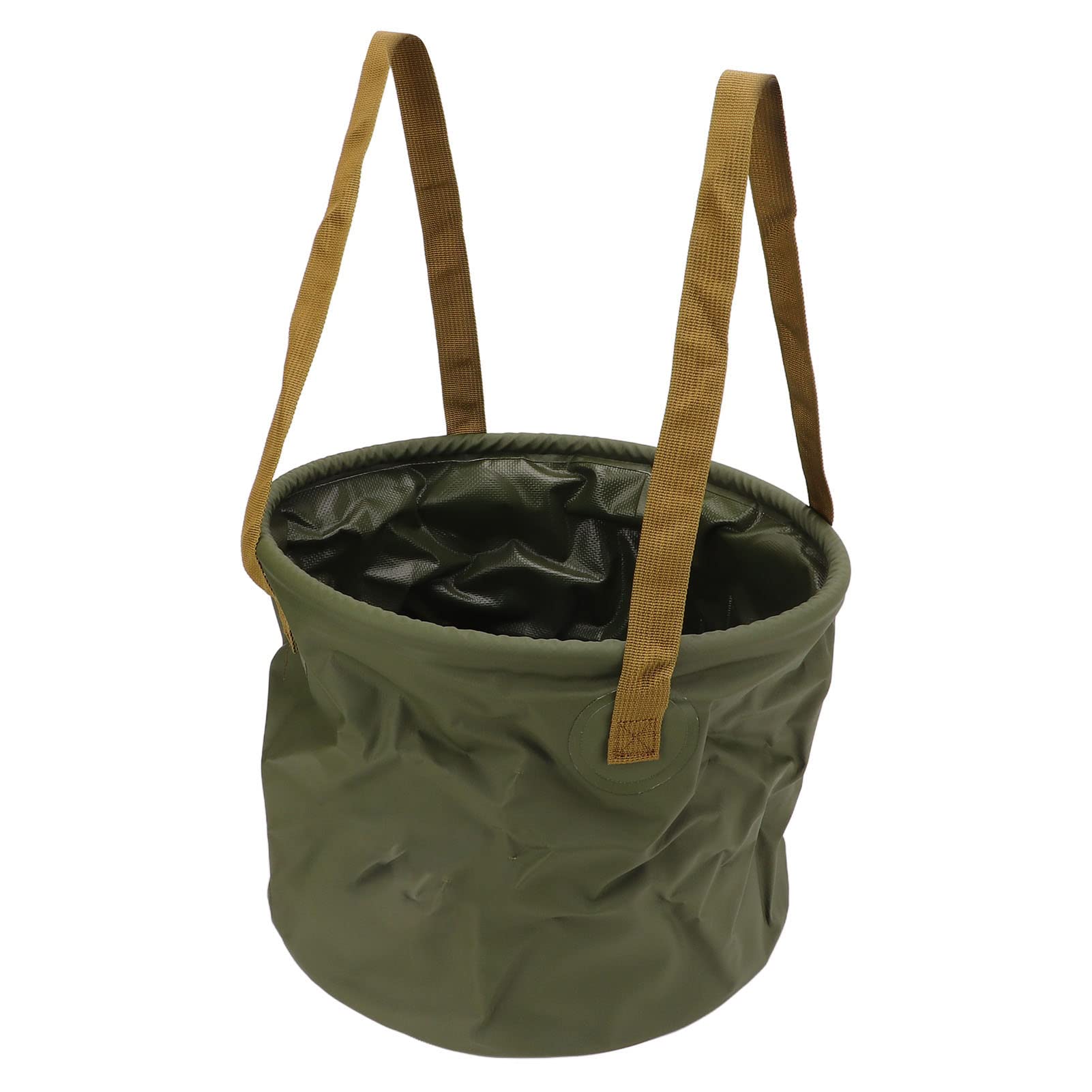 Foldable 15L Green Bucket - Portable Collapsible for Camping & Travel