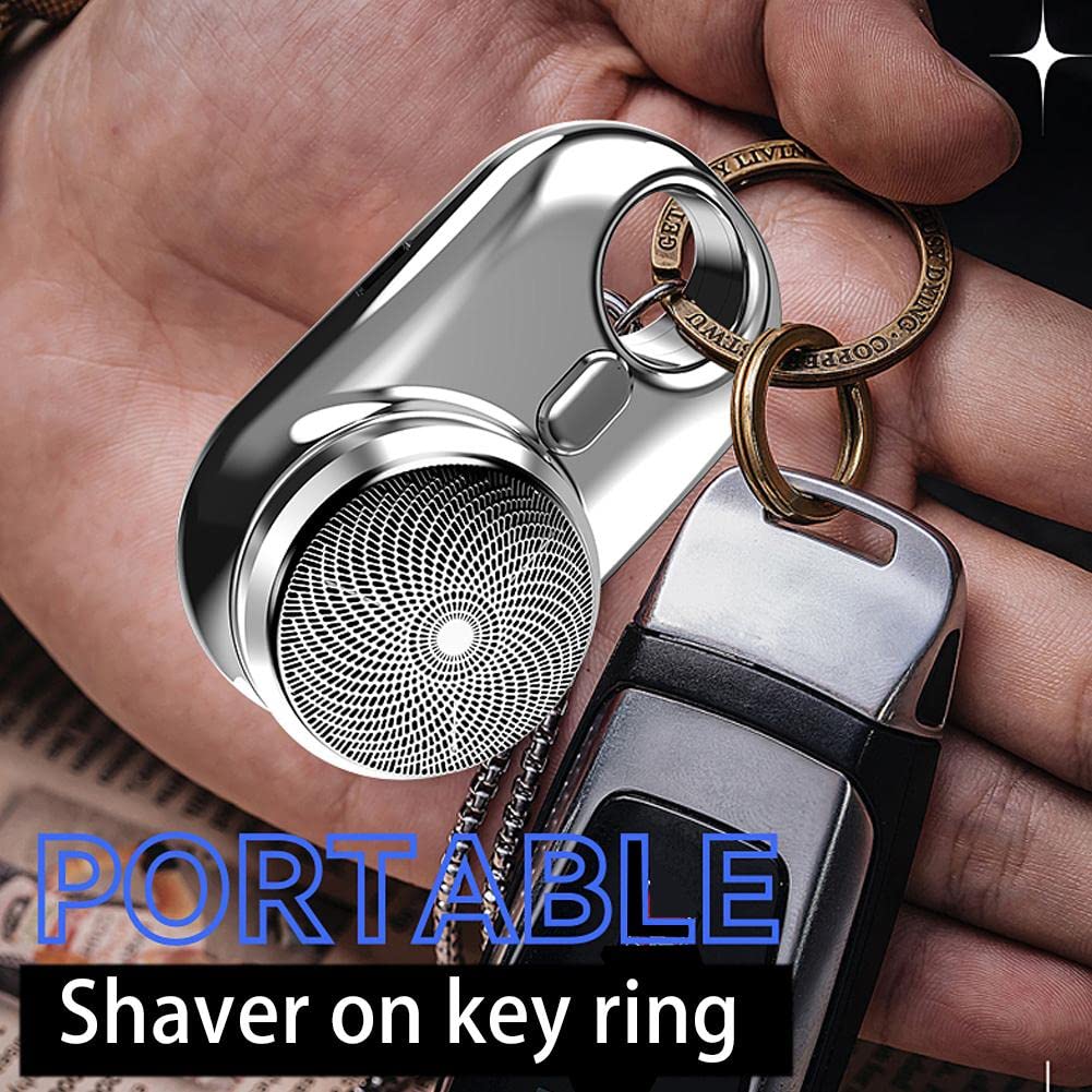 Portable Electric Head Shaver for Bald Men - Rechargeable Wet/Dry Travel Razor with One-Button Operation (Gradient Blue) | Perfect for Home, Gym & Business Trips