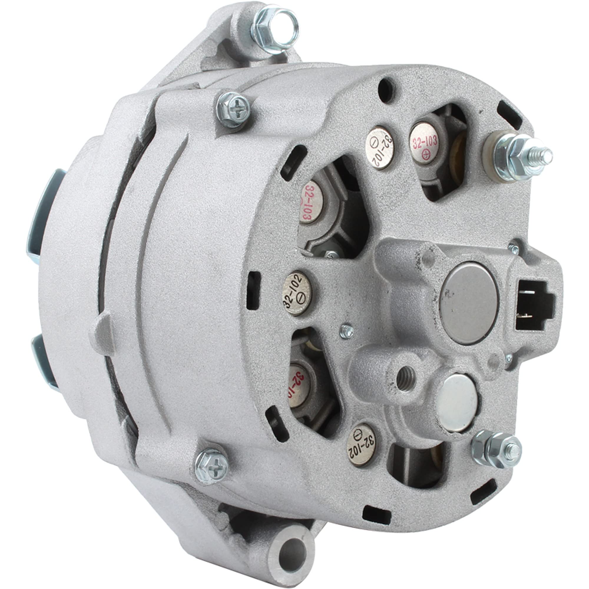 DB Electrical 400-12002 Alternator Replacement for Allis Chalmers, AMC, Pontiac, Oldsmobile 1962-1973 10DN & Other Tractors - 12V 60A External Fan - Compatible with Classic Cars & Agricultural Equipment