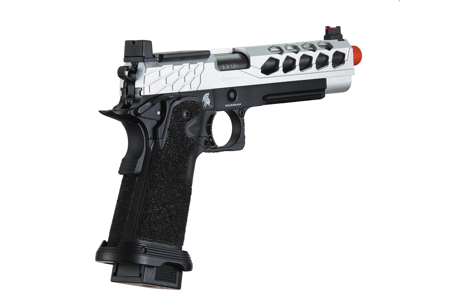 Lancer Tactical Airsoft Pistol STRYK Hi-Capa 5.1/4.3 Full Metal Gas Blowback GBB Pistol 330 FPS - Perfect for Airsoft Skirmishes, Target Practice & Tactical Training