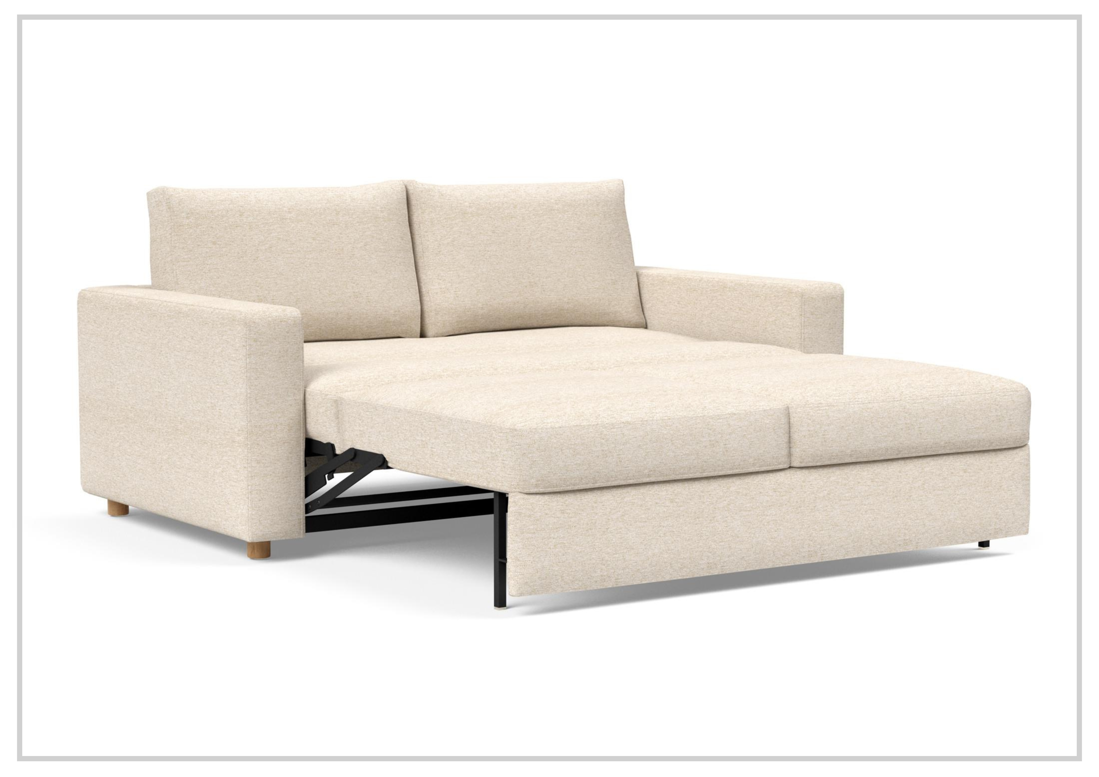 Innovation Living Neah Fabric 2-Seater Queen Size Sleeper Sofa Bed - Convertible Sofa for Small Spaces, Guest Room & Apartment Living