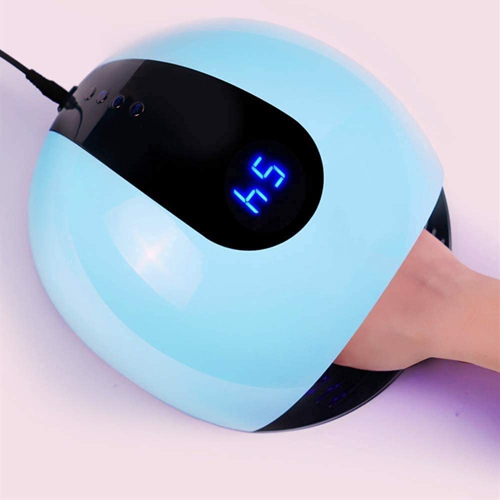 72W UV LED Nail Lamp for Gel Polish - Professional Nail Dryer with 4 Timer Settings, Curing Light for Gel Nails & Toes - Pink Nail Art Accessories (Perfect for Home Manicures, Salon Use & DIY Nail Designs)