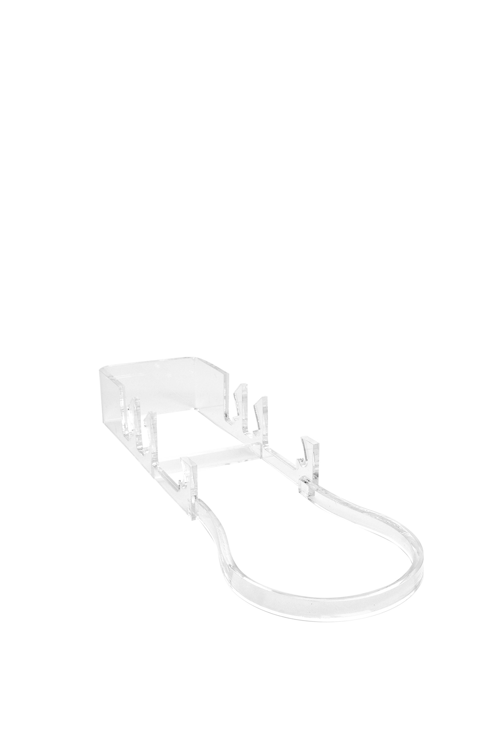 5-Piece Clear Acrylic Dinnerware Set with Bowl Display Stand - Modern Tableware for Dining, Entertaining & Kitchen Display (Item #769)