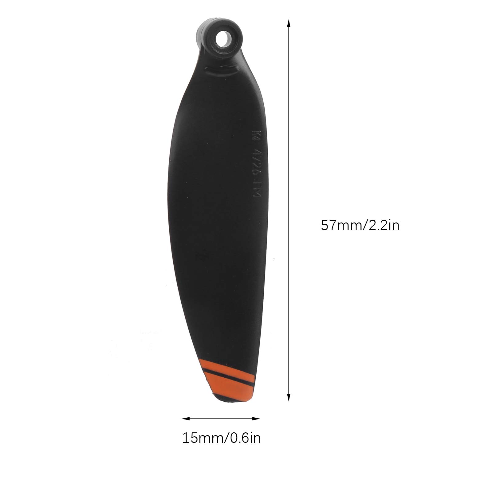 2 Pairs of Orange Drone Propellers for DJI Mavic Mini 2 - Replacement PC Blades Accessories Kit - Perfect for Aerial Photography, Travel & Outdoor Adventures