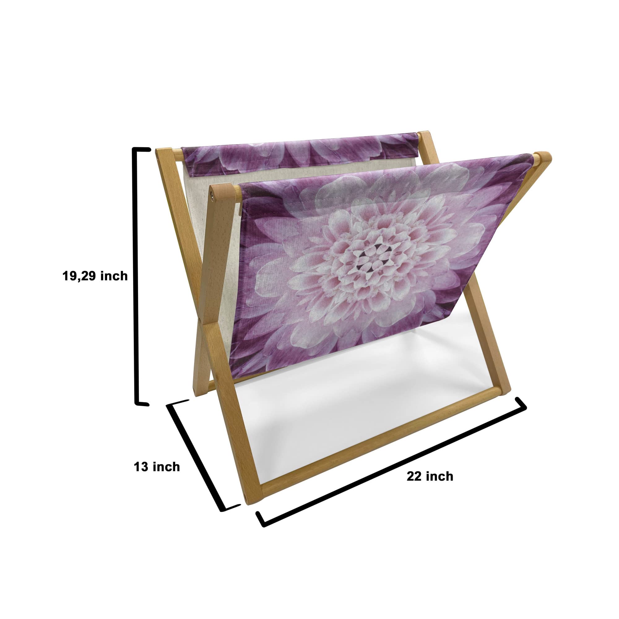 Ambesonne Flower Magazine and Book Holder - Chrysanthemum Blossom Design, 22