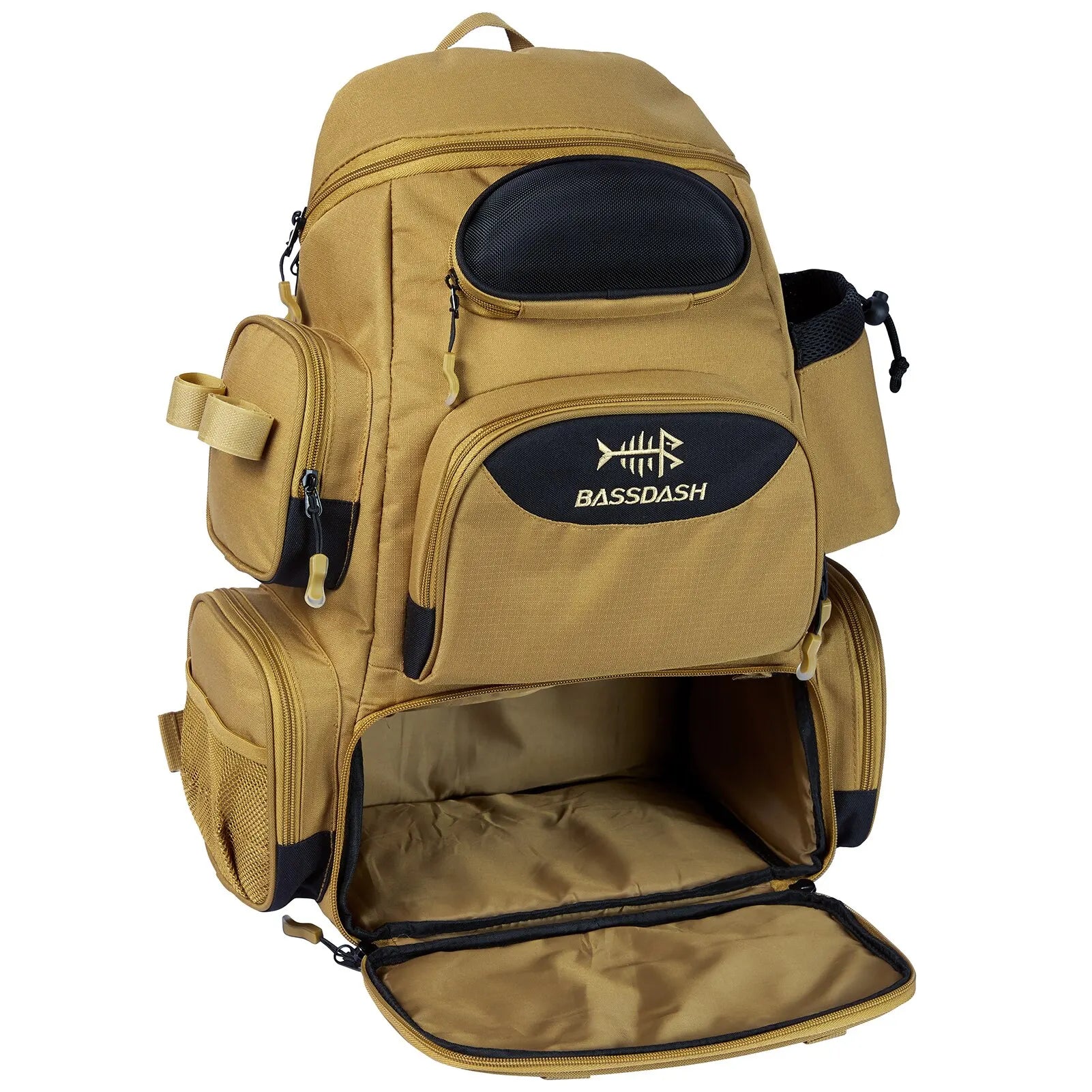 Tactical Fishing Backpack - Lightweight Waterproof Tackle Box Bag with Multiple Storage Pockets | Perfect for Outdoor Fishing, Camping & Hiking Gear Organization