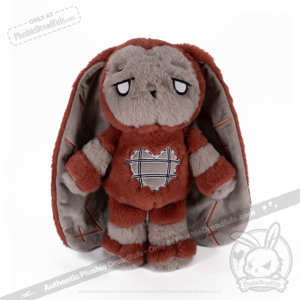 Plushie Dreadfuls Antisocial Personality Disorder Rabbit V2 - Soft Stuffed Animal Toy for Mental Health Awareness, Comfort & Therapy | Perfect Gift for Anxiety Relief, PTSD Support & Emotional Healing