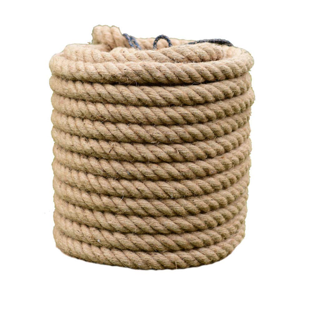 Premium Natural Jute Rope - 50m x 16mm High Strength Hemp Twine for DIY Crafts, Gardening, Home Decor & Survival | Eco-Friendly Braided Cord for Packing, Bailing & Outdoor Projects