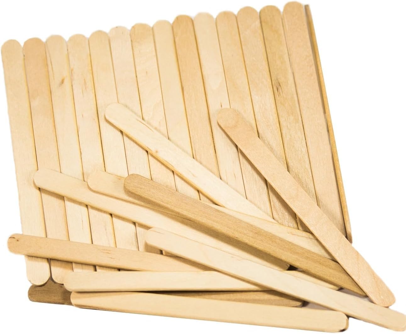 4.5 Inch Wooden Craft Sticks - Bulk Pack of 10,000 Natural Wood Popsicle Sticks for DIY Crafts, School Projects, Ice Cream Treats & Art Supplies - Perfect for Classroom, Home Decor, and STEM Activities