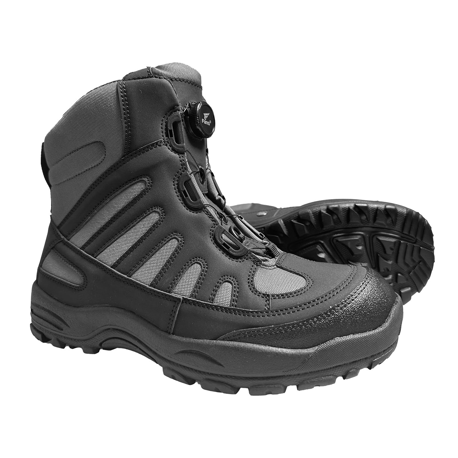 8-Pair Anti-Slip Wading Boots for Men & Women - Fishing Boots with Rotating Buckle Lacing System & Durable Rubber Sole - Perfect for Fly Fishing, Stream Wading & Outdoor Water Activities