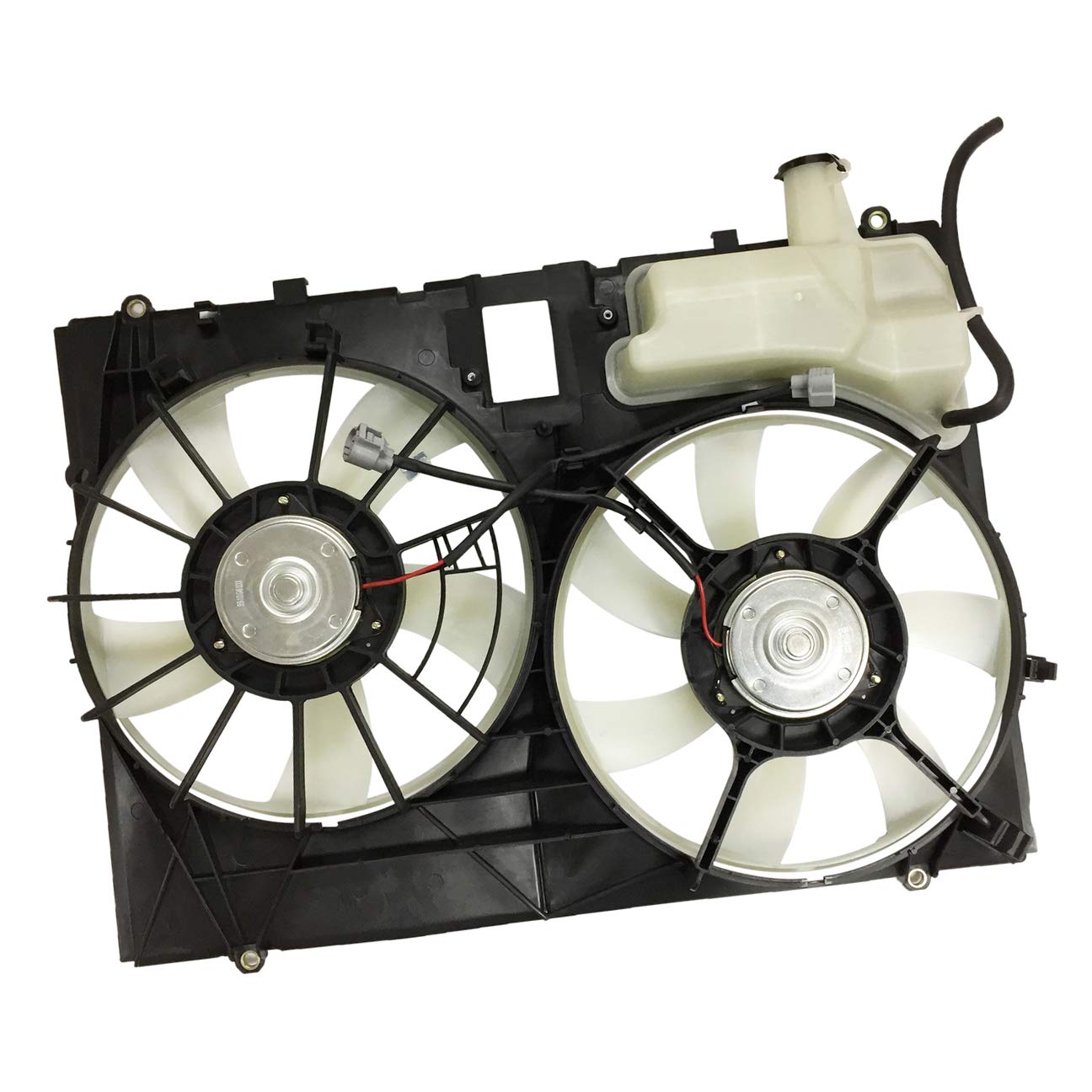 PartsFlow Radiator and Condenser Cooling Fan Assembly Compatible with 2006 Toyota Sienna 621-066 - Replacement Cooling System Part for Improved Engine Performance and AC Cooling