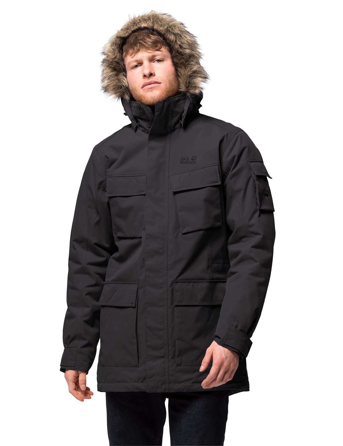 Jack Wolfskin Men's Glacier Canyon Parka - Waterproof Winter Coat for Hiking & Outdoor Adventures | Windproof Insulated Jacket for Cold Weather
