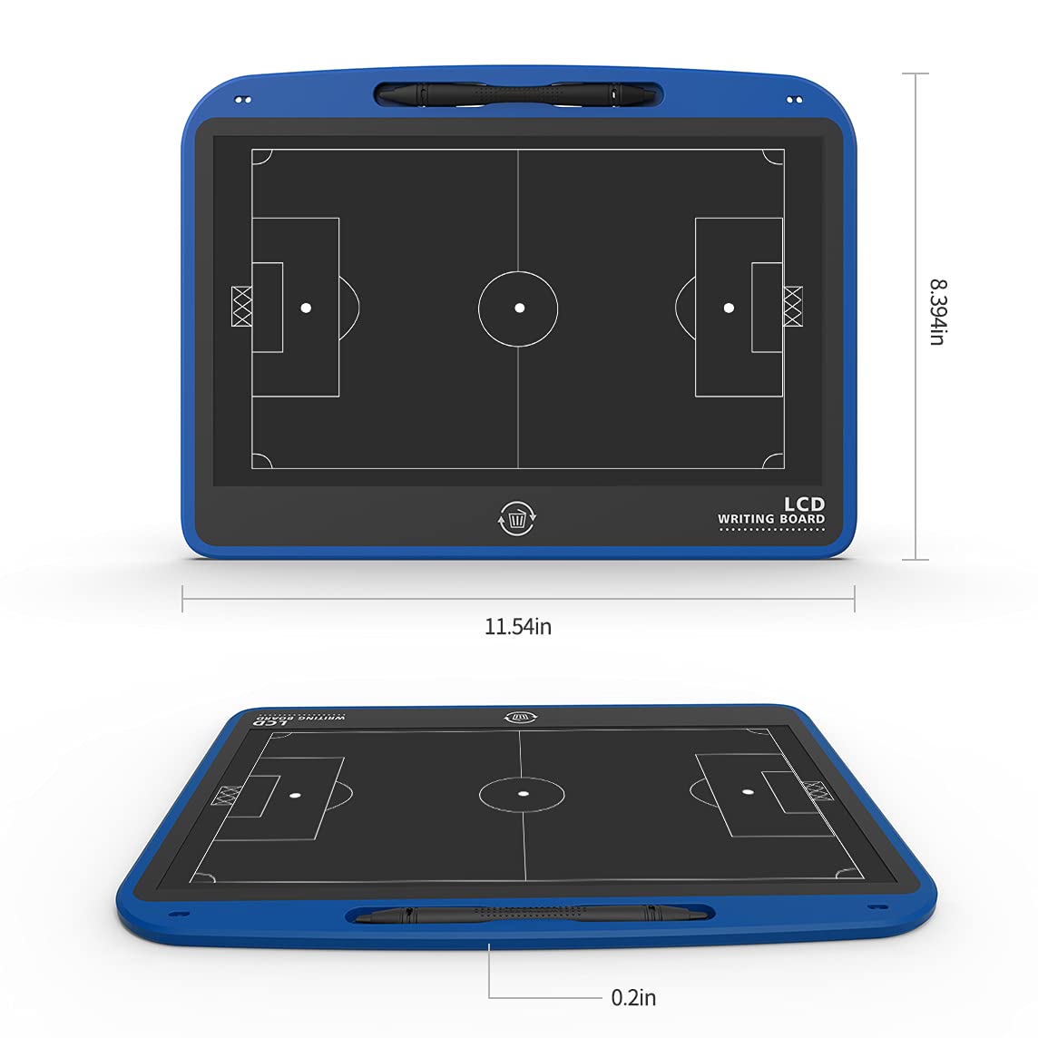 VNVDFLM Electronic LCD Basketball & Soccer Coaching Board - Digital Tactical Training Board for Coaches - Basketball & Football Coaching Equipment Accessories - Perfect Coach Gift for Game Strategies & Team Planning