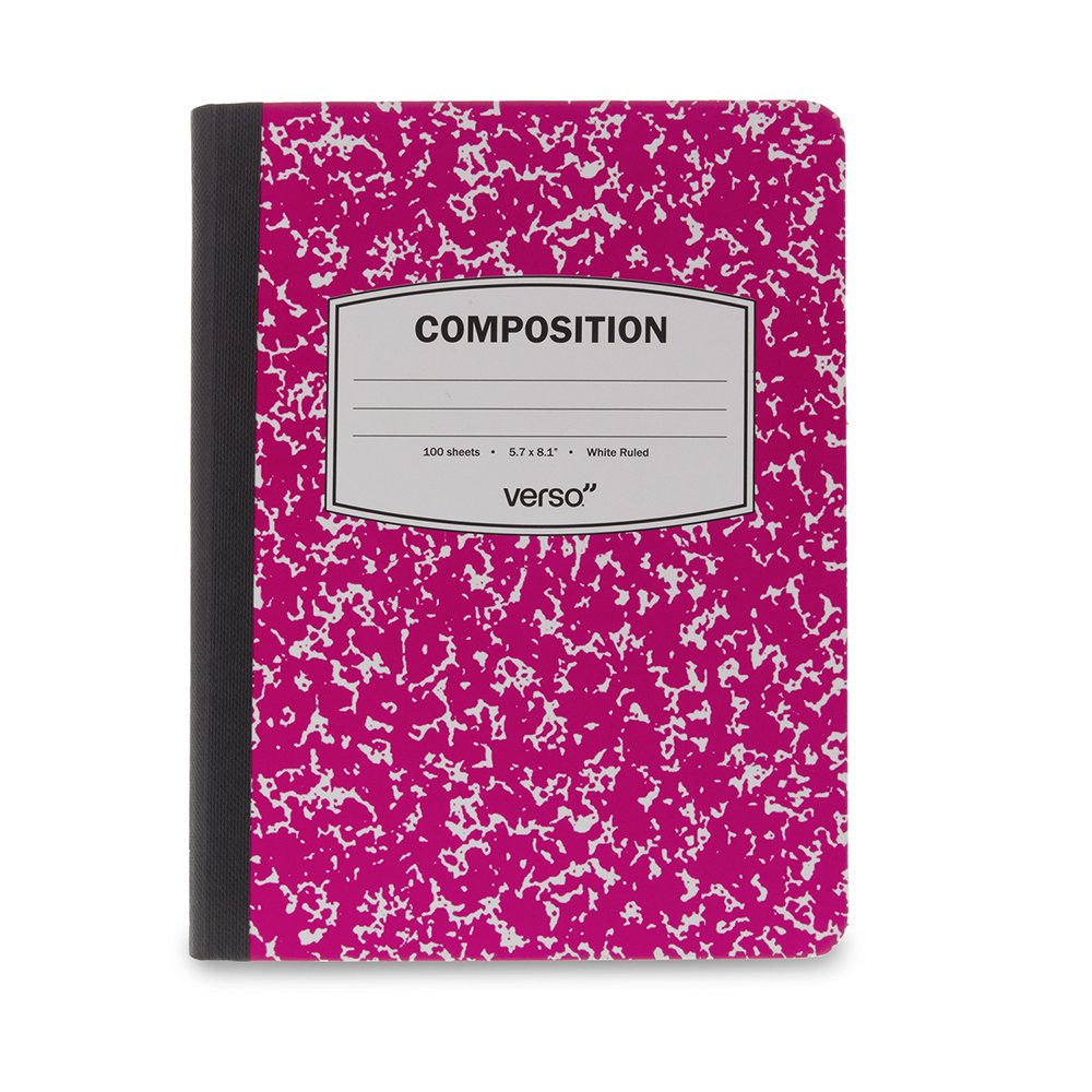 Verso Kindle Case - Scholar Classic Pink Composition Book Folio Style Protective Cover for Amazon Kindle (Fits Kindle Paperwhite, Kindle & Kindle Touch) | Waterproof & Shockproof | Perfect for Reading, Travel & School Use