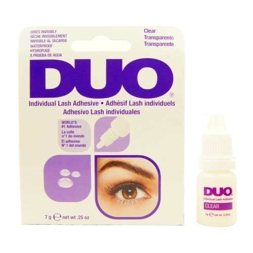 Ardell Due Individual Lash Adhesive - Clear .25 oz (Pack of 2) - Professional False Eyelash Glue for Natural & Dramatic Looks - Perfect for Daily Wear, Special Occasions & Makeup Artists