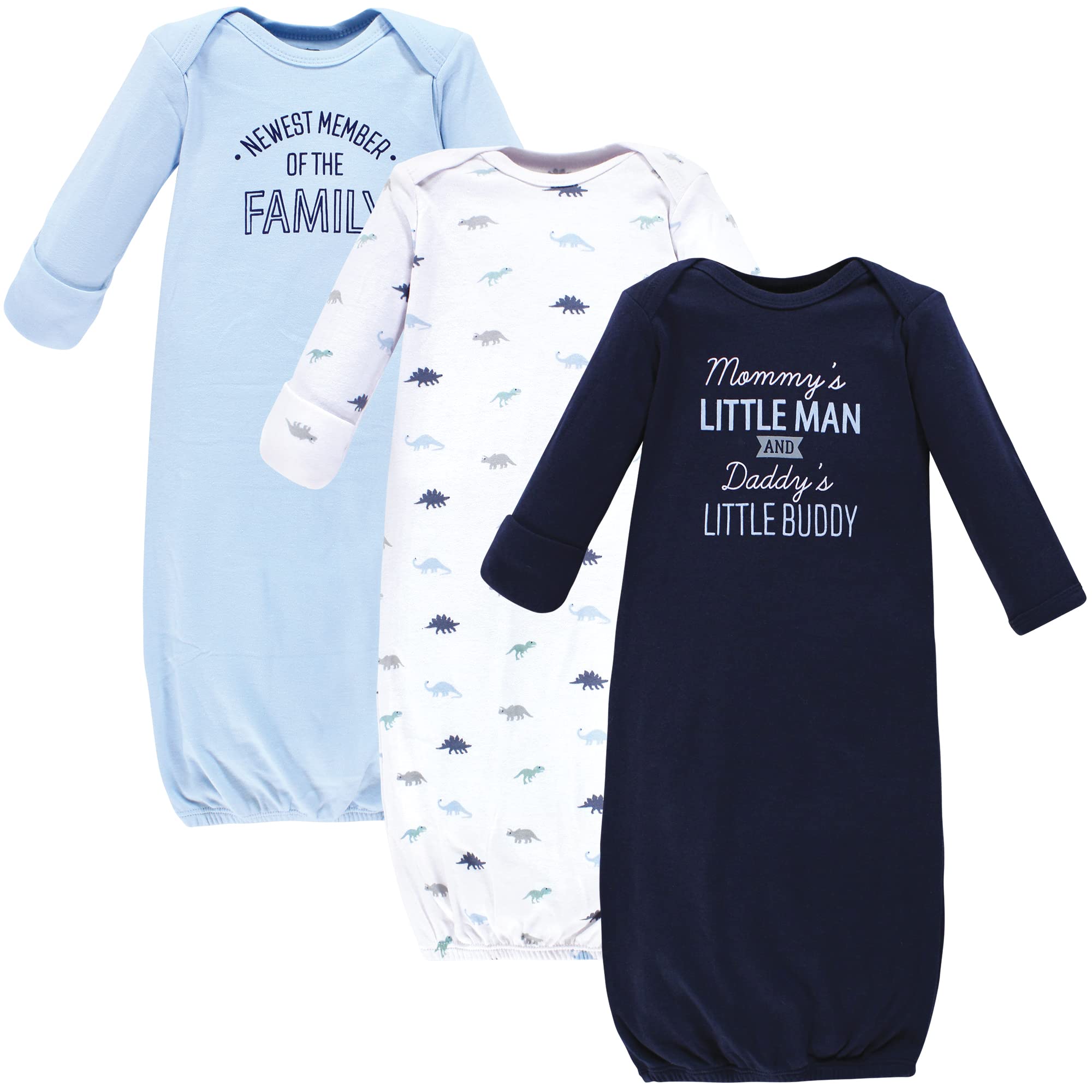 Hudson Baby Girls' Cotton Gowns - Soft Sleepwear for Newborns