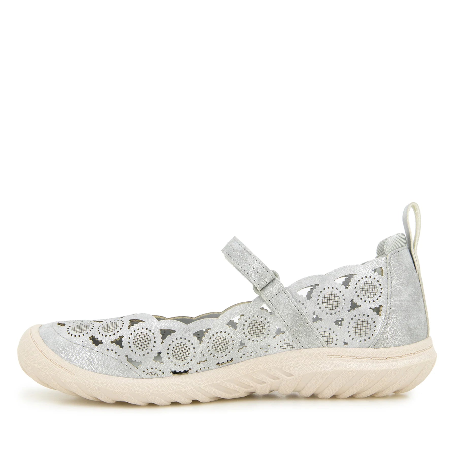 JBU Anne Silver Women's Comfortable Walking Shoes - Lightweight & Breathable for Work, Travel & Everyday Wear