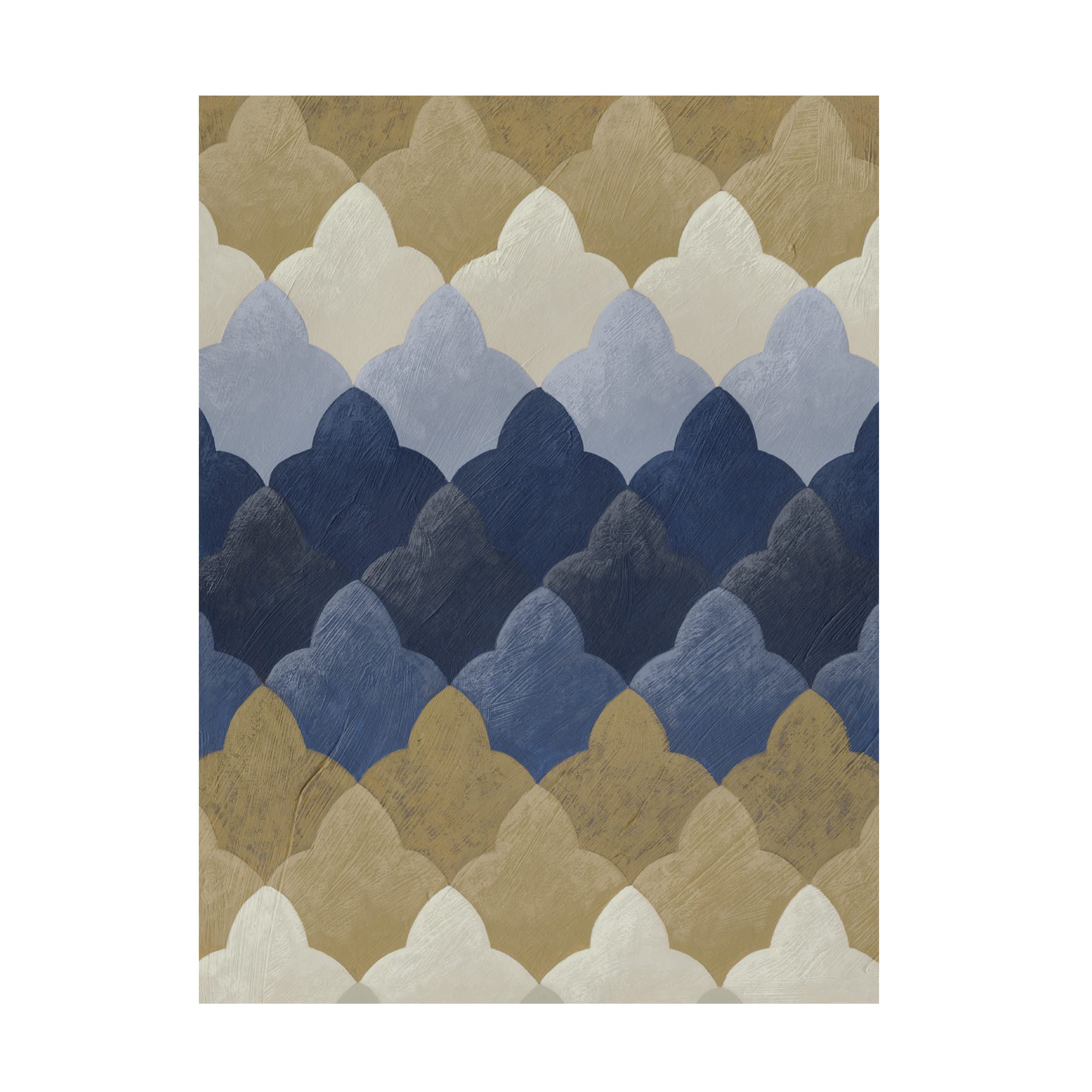 Trademark Fine Art 'Navy Motif I' Canvas Wall Art by Chariklia Zarris - Blue Nautical Home Decor for Living Room, Bedroom & Office