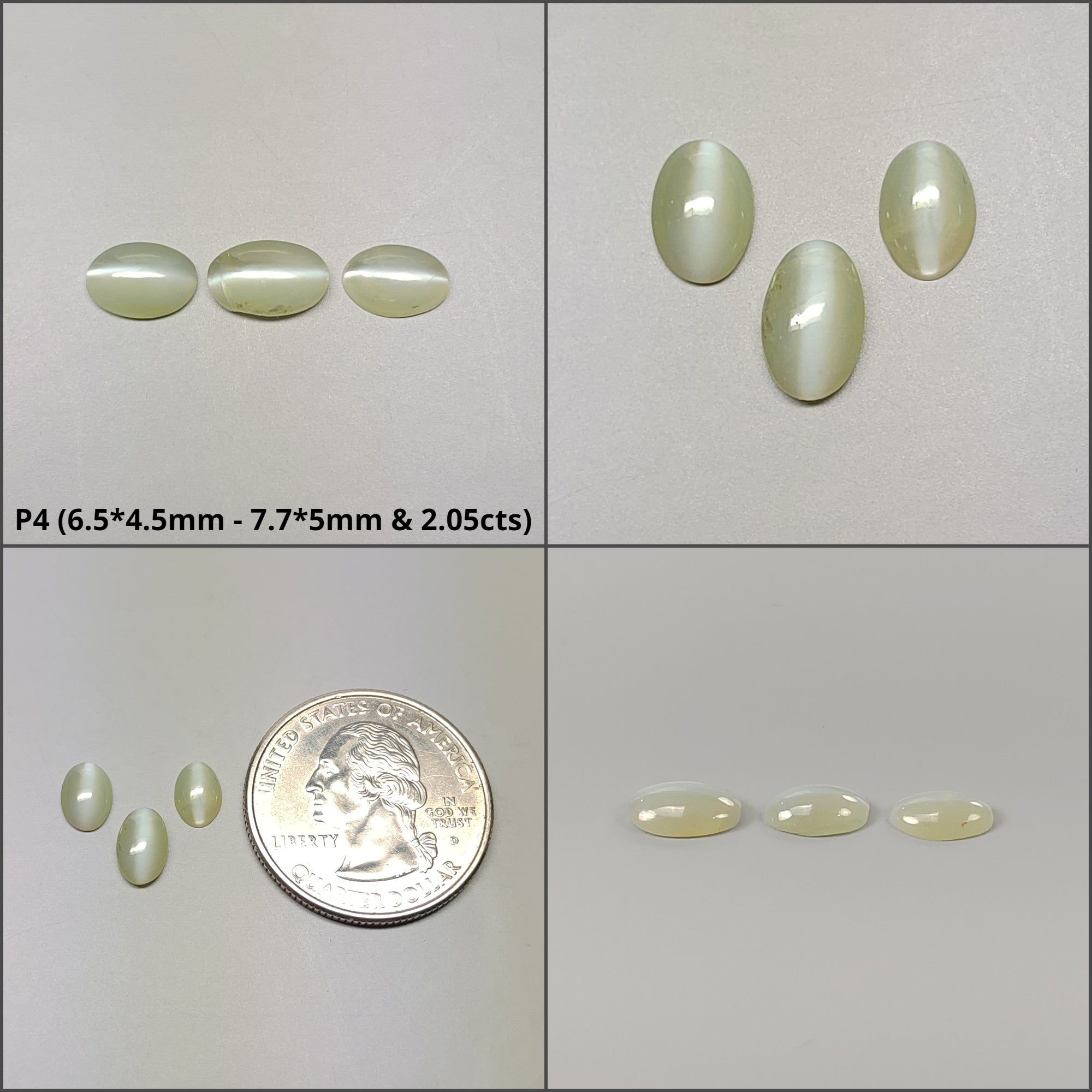 Natural Untreated Unheated Chrysoberyl Cat's Eye Gemstone Cabochon - Oval Shape for Jewelry Making, Healing Crystals & Spiritual Collection