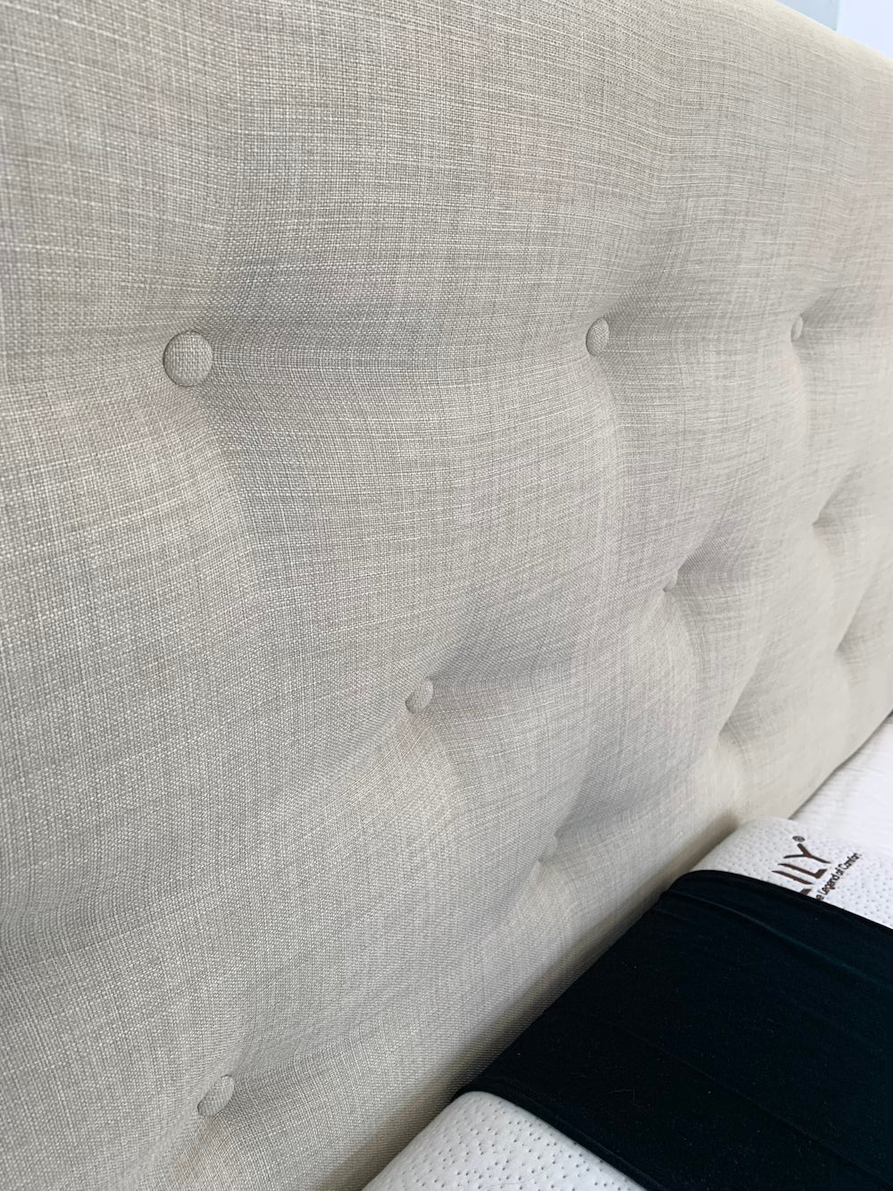 Kensington Buttoned Upholstered Headboard - King & Queen Size Bed Frame - NZ Made Luxury Bedroom Furniture for Master Bedroom & Guest Room Decor