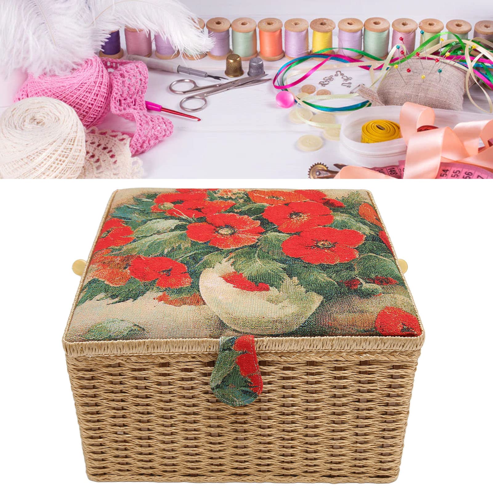 Sewing Storage Box - Organize Needles & Threads for Home Crafting