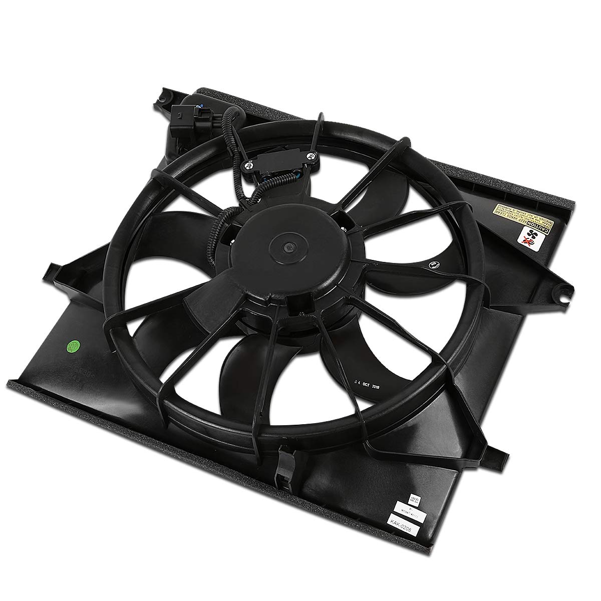 Auto Dynasty KI3115128 OE Style Radiator Cooling Fan Assembly for 2010-2011 Kia Soul 1.6L - Perfect for Engine Cooling & Overheating Prevention