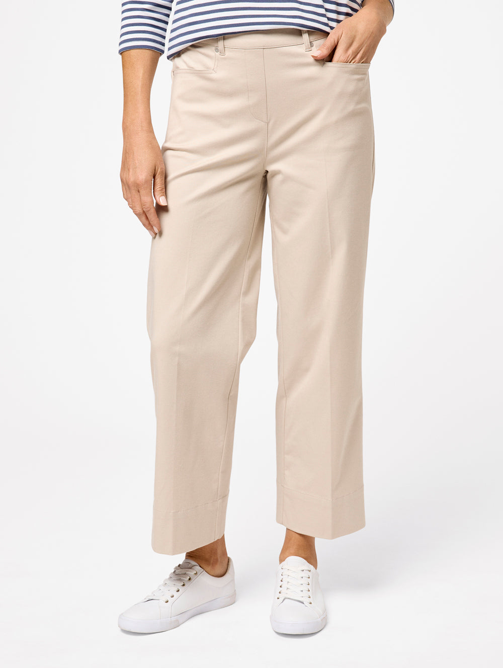 Taren Wide Leg Pants for Women - High Waisted Flowy Lounge Pants - Comfortable Stretchy Yoga Pants for Work, Travel & Relaxation