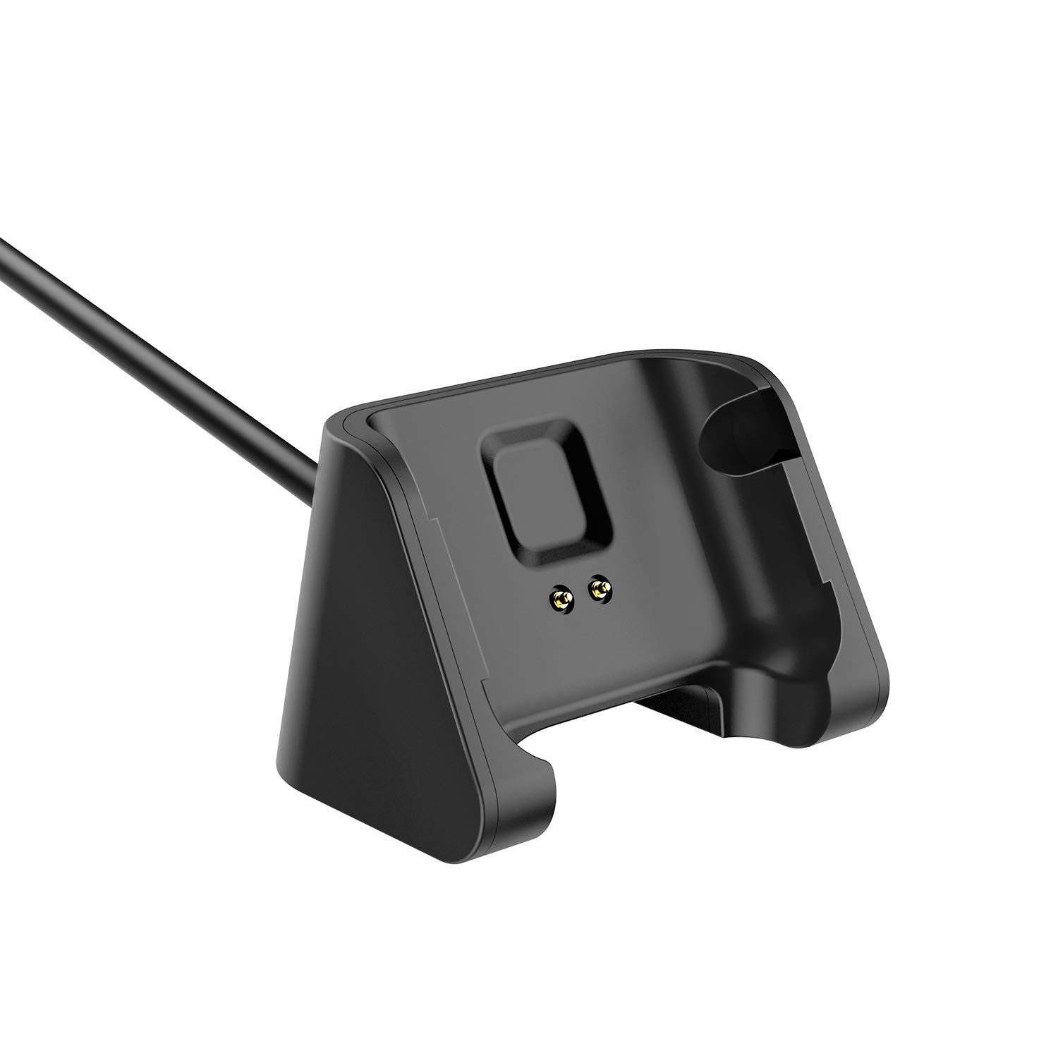 MoKo Replacement USB Charger Stand Dock for Amazfit Bip/Bip Lite Smartwatch - Portable Charging Station with Cable - Black | Perfect for Home, Office & Travel Use
