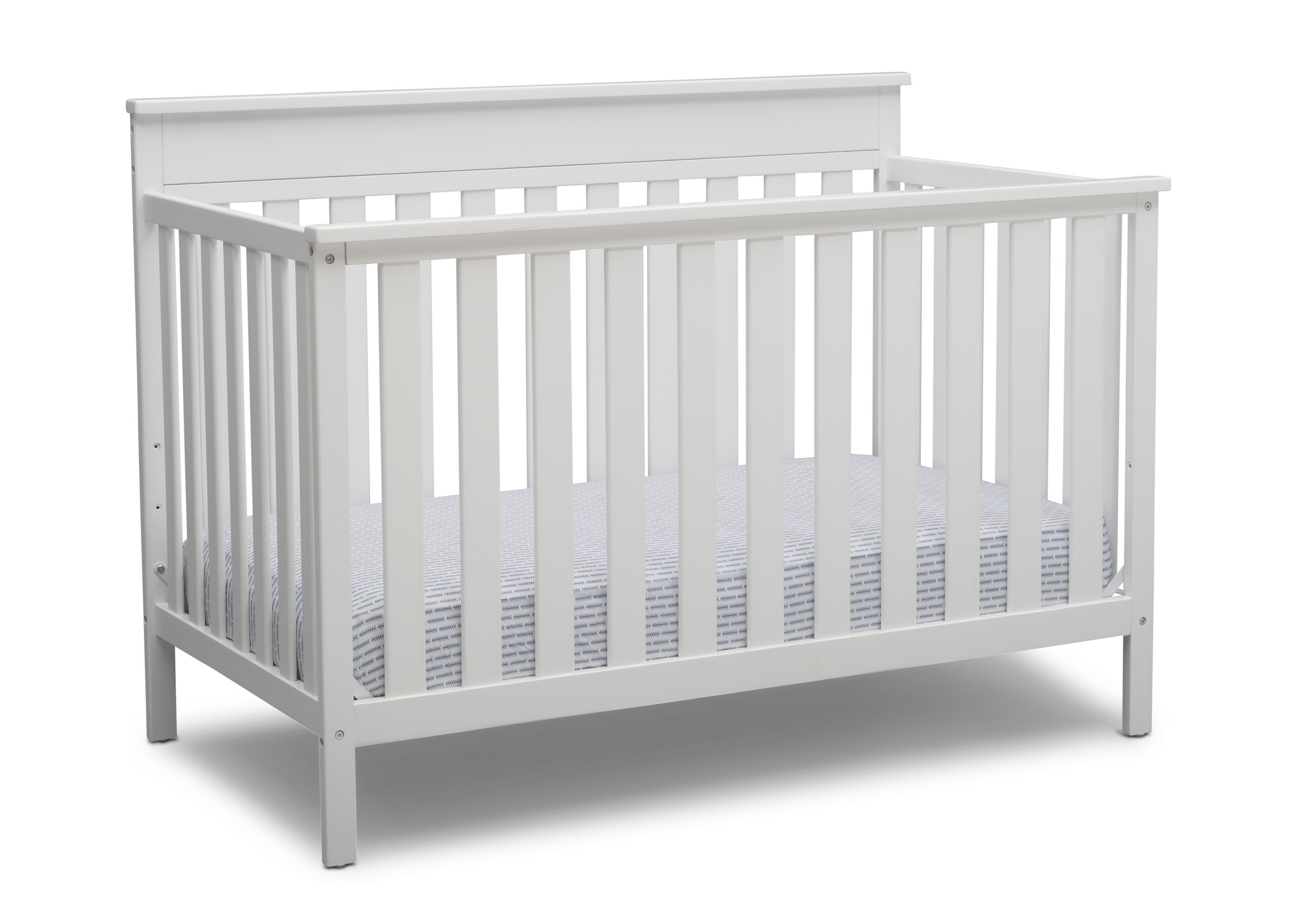 Kingswood 4-in-1 Convertible Baby Crib - Toddler Bed, Daybed & Full-Size Bed - Safe Nursery Furniture for Newborns & Kids - Perfect for Bedrooms, Daycare & Guest Rooms