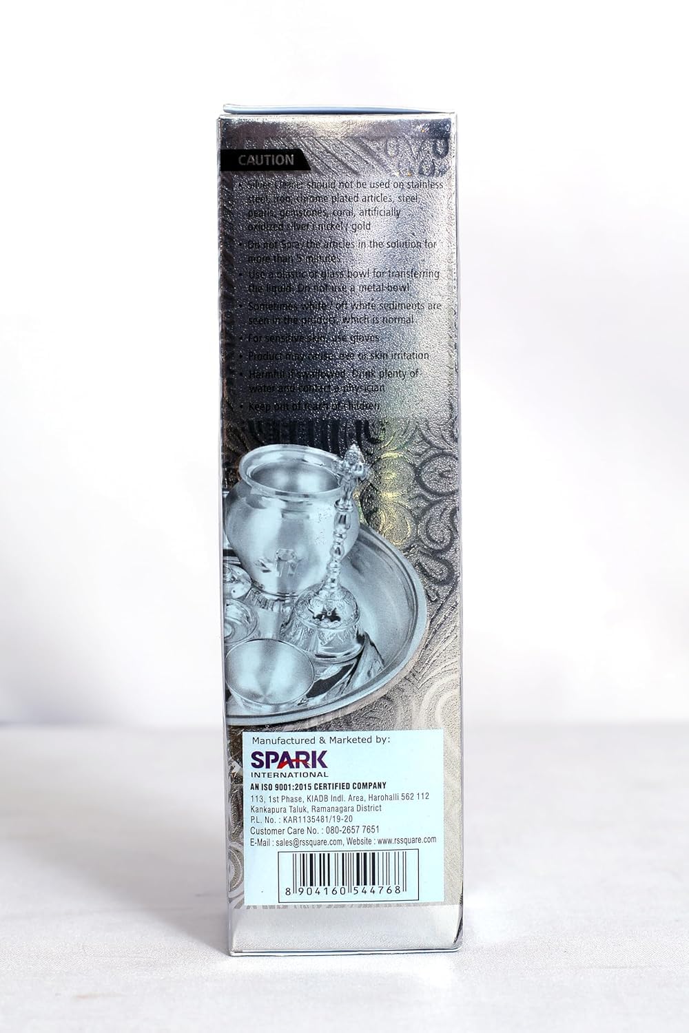Spark International Silver Polish Cleaner - Liquid Spray for Household Utensils & Jewelry (Pack of 1) - Perfect for Cleaning Tarnished Silverware, Cutlery, and Decorative Items