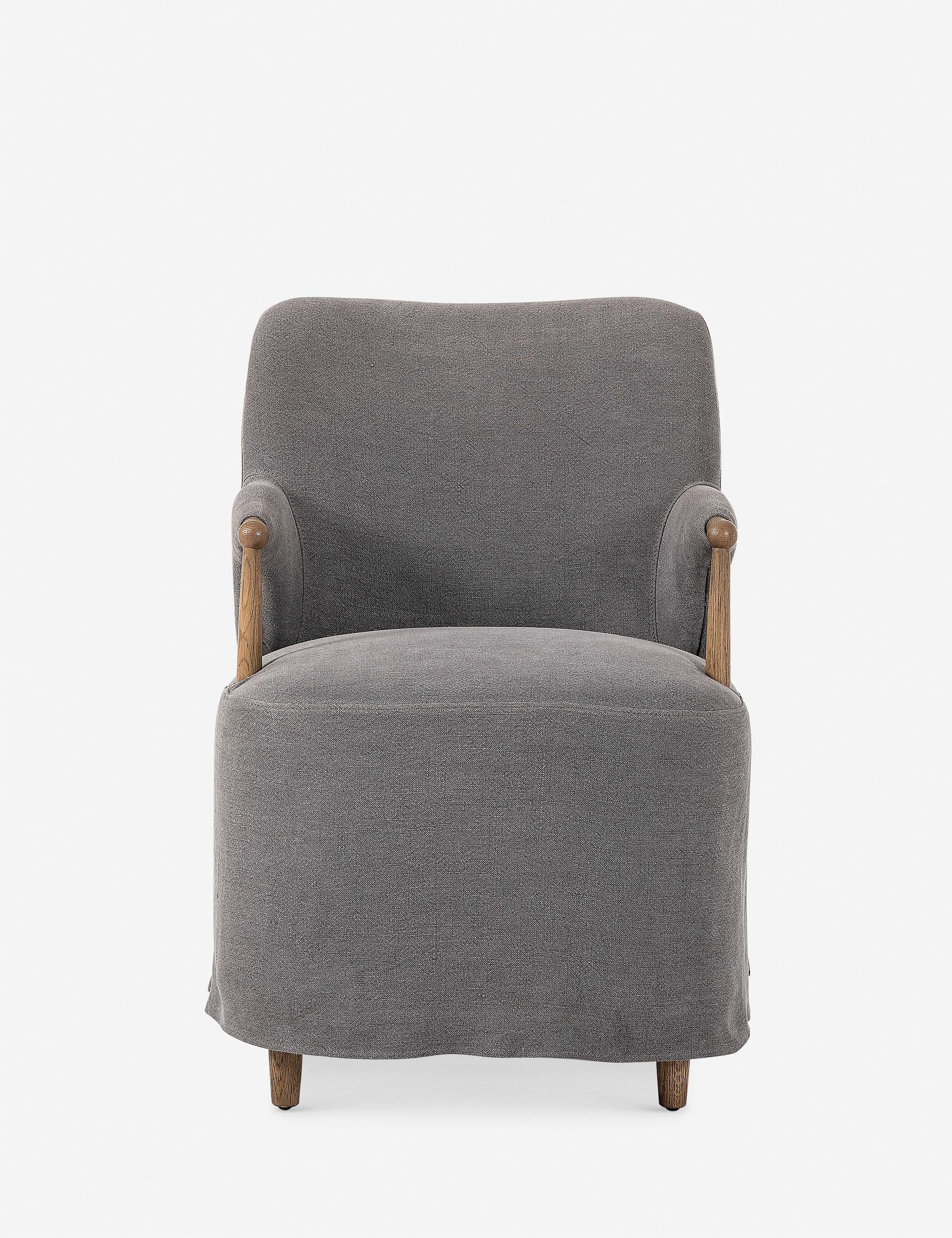 Brently Dining Chair by Amber Lewis x Four Hands - Modern Wooden Dining Chair for Kitchen & Dining Room - Perfect for Home Decor & Entertaining