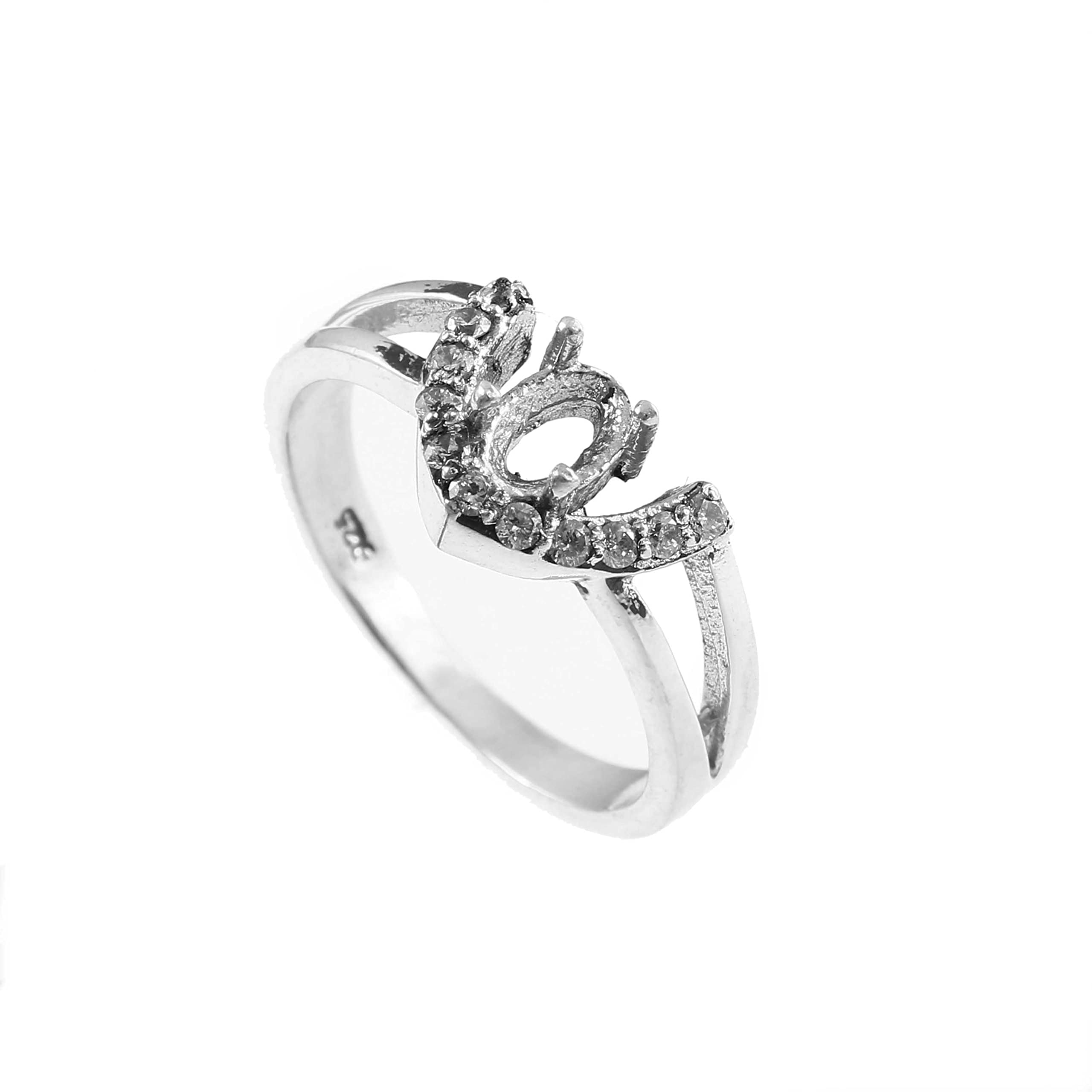 Vintage Art Deco Moissanite Engagement Ring for Women - Oval Cut Mount Ring with Zafiro Jewelry - Unique Gift for Her, Anniversary, Wedding, or Proposal