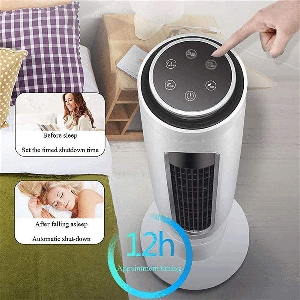 Bladeless Tower Fan with Remote - Quiet, Portable Oscillating Floor Fan with 12H Timer for Bedroom, Living Room & Office | Space-Saving Cooling Solution for Home & Workspace