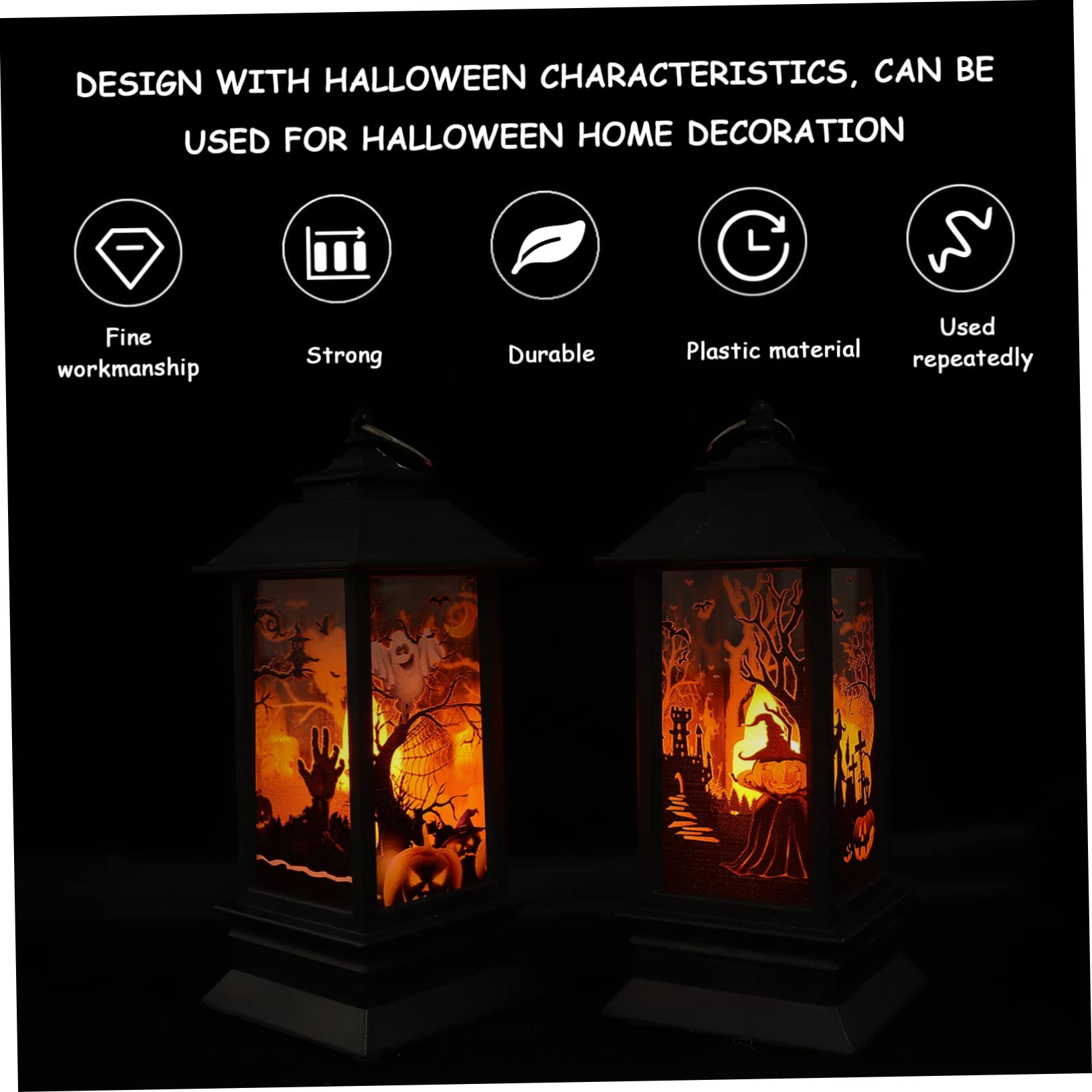OSALADI Halloween Tea Light Candle Holder - Spooky Festival Decor for Halloween Party, Home, and Outdoor Decorations