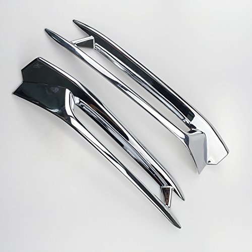 2018-2019 Honda Accord ABS Chrome Front Fog Light Cover Trim - 2PCS Exterior Car Styling Accessories for Enhanced Style & Protection (Perfect for Night Driving & Custom Car Mods)