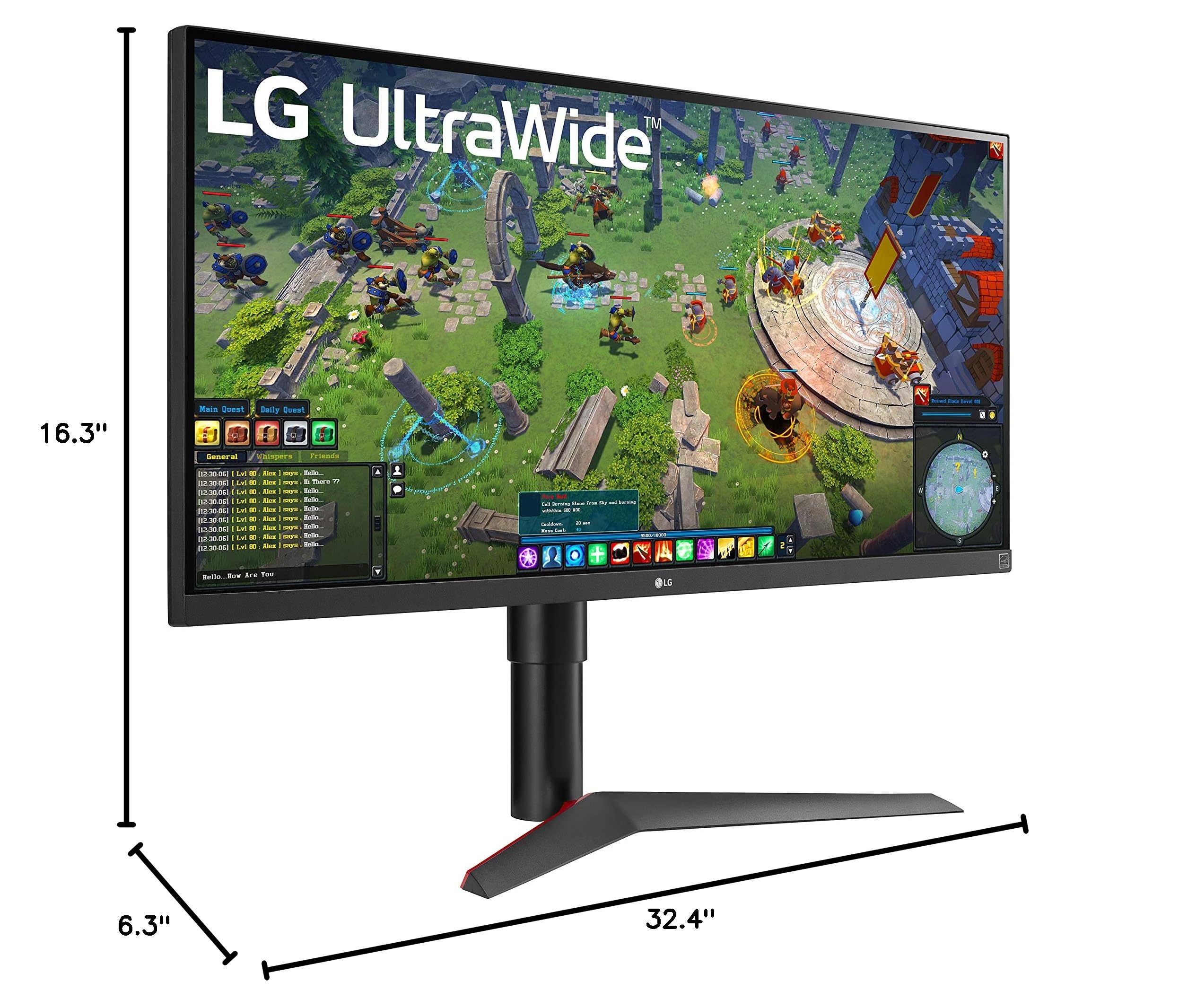 LG 29WP60G-B 29-Inch UltraWide Monitor - 21:9 FHD IPS Display (2560x1080), 99% sRGB, HDR 10, USB-C, 3-Side Borderless Design - Perfect for Home Office, Gaming & Multitasking - Black