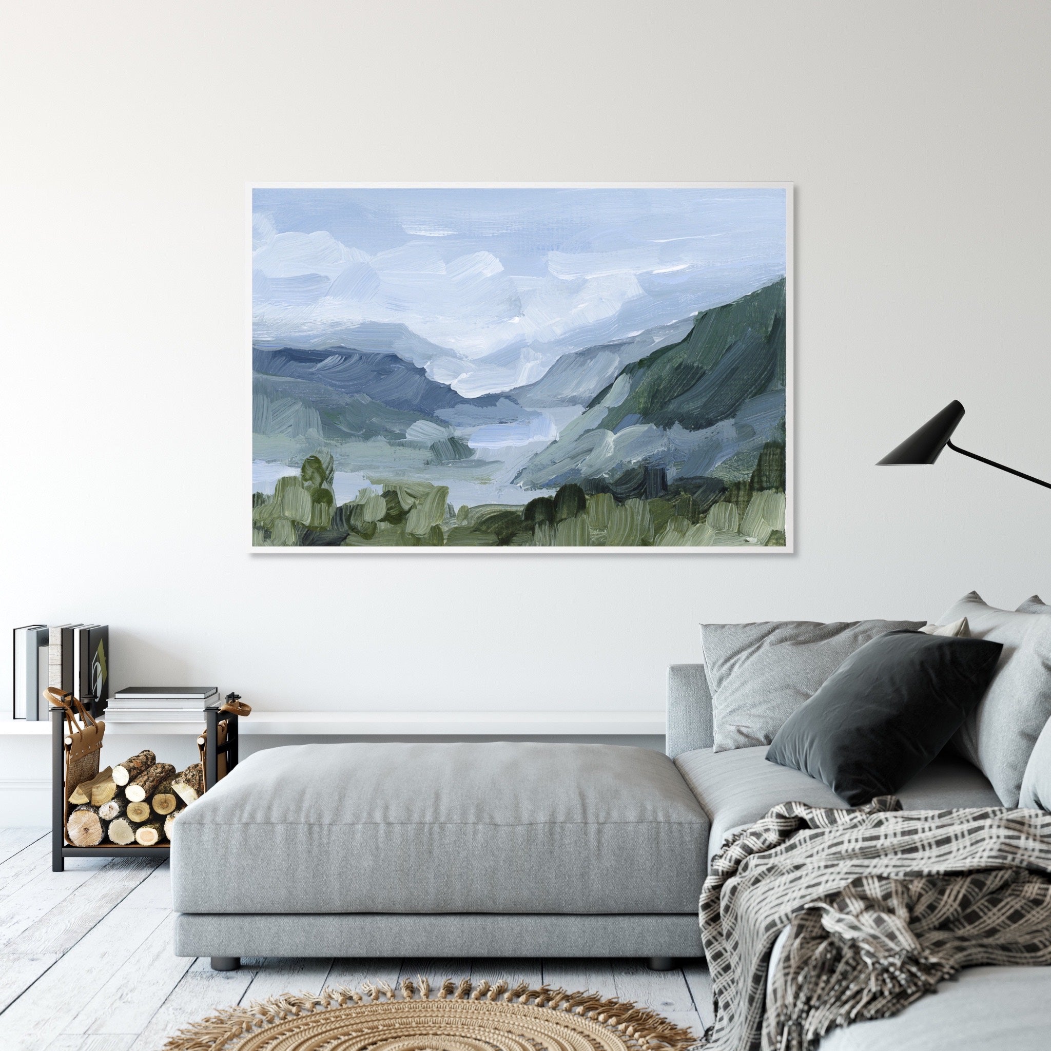 Blue Juneau Art Print - Stunning Wall Decor for Living Room, Bedroom & Office | Premium Canvas Painting for Home & Office Decor