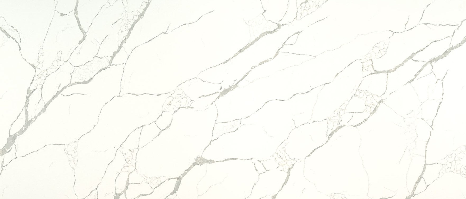 Premium Calacatta Laza 2cm Thick Quartz Countertop Slab - Elegant White Marble Look for Kitchen & Bathroom Renovation