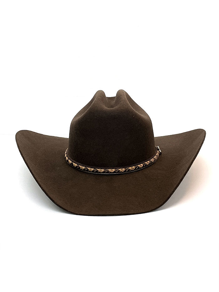 Justin JF0242PLNS40 2X Plains Premium Felt Hat for Men - Western Cowboy Style Brown Felt Hat - Perfect for Rodeo, Country Music Festivals & Outdoor Adventures