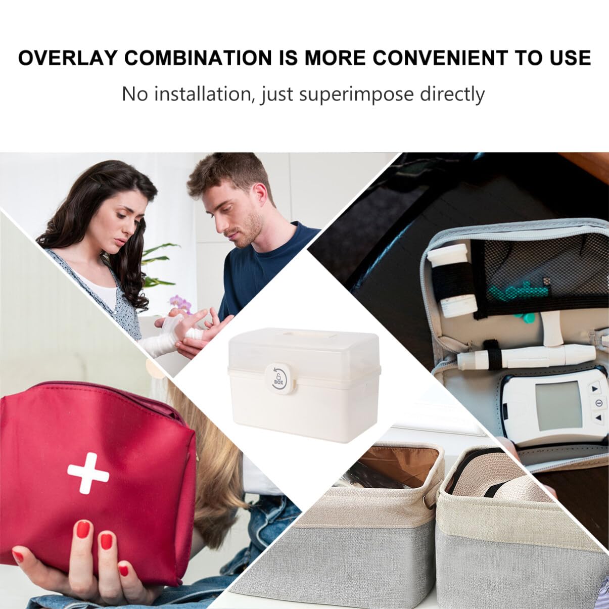 Foldable 3-Tier Lockable Medicine Storage Box - Portable Household Organizer for Pills, Vitamins & First Aid Supplies | Perfect for Travel, Home & Office Use