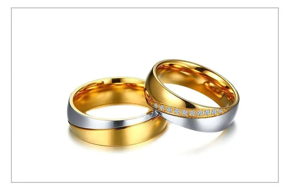 Custom Engraved Wedding & Engagement Rings for Couples - Perfect for Proposals, Anniversaries & Romantic Gifts