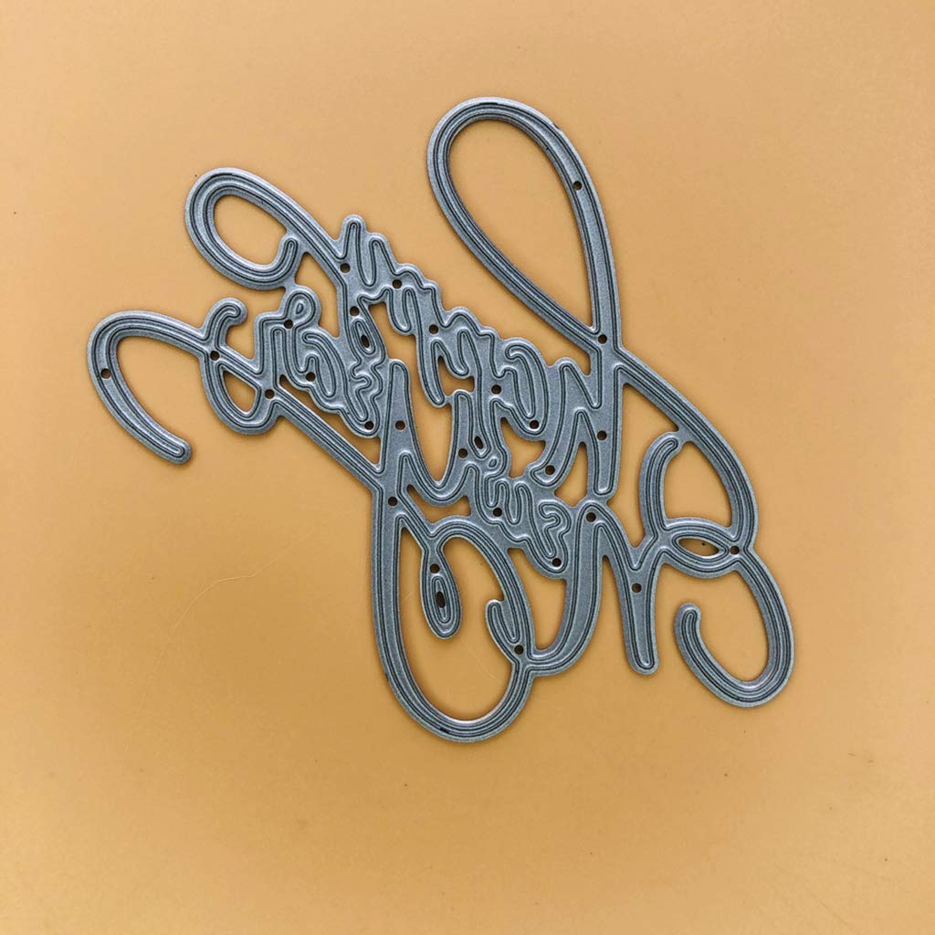 Happy New Year Metal Cutting Dies for DIY Scrapbooking, Album Stamping, Paper Card Making & Craft Decorations | Perfect for Holiday Greeting Cards, Memory Books, and Paper Craft Projects