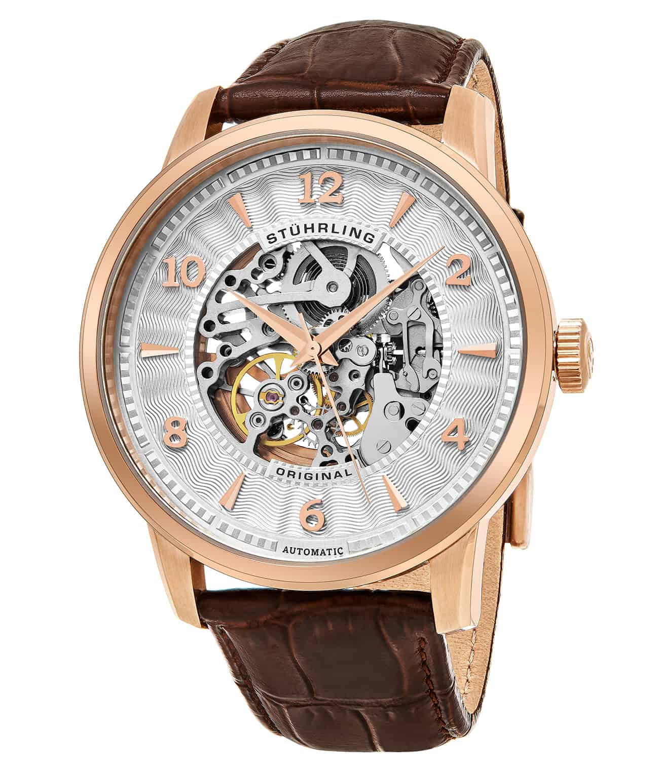 Delphi Perseus 776 Automatic 48mm Skeleton Watch - Luxury Men's Mechanical Timepiece for Business & Formal Occasions