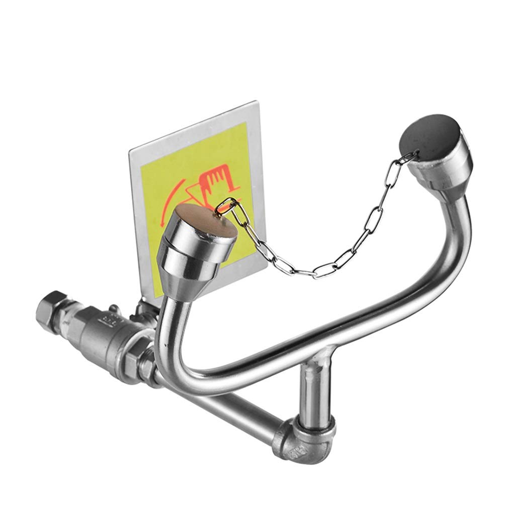 Emergency Eye Wash Station with Sink Mount - Industrial & Laboratory Safety Equipment for Chemical Splash Protection - Ideal for Labs, Factories, and Workshops (Style 2)