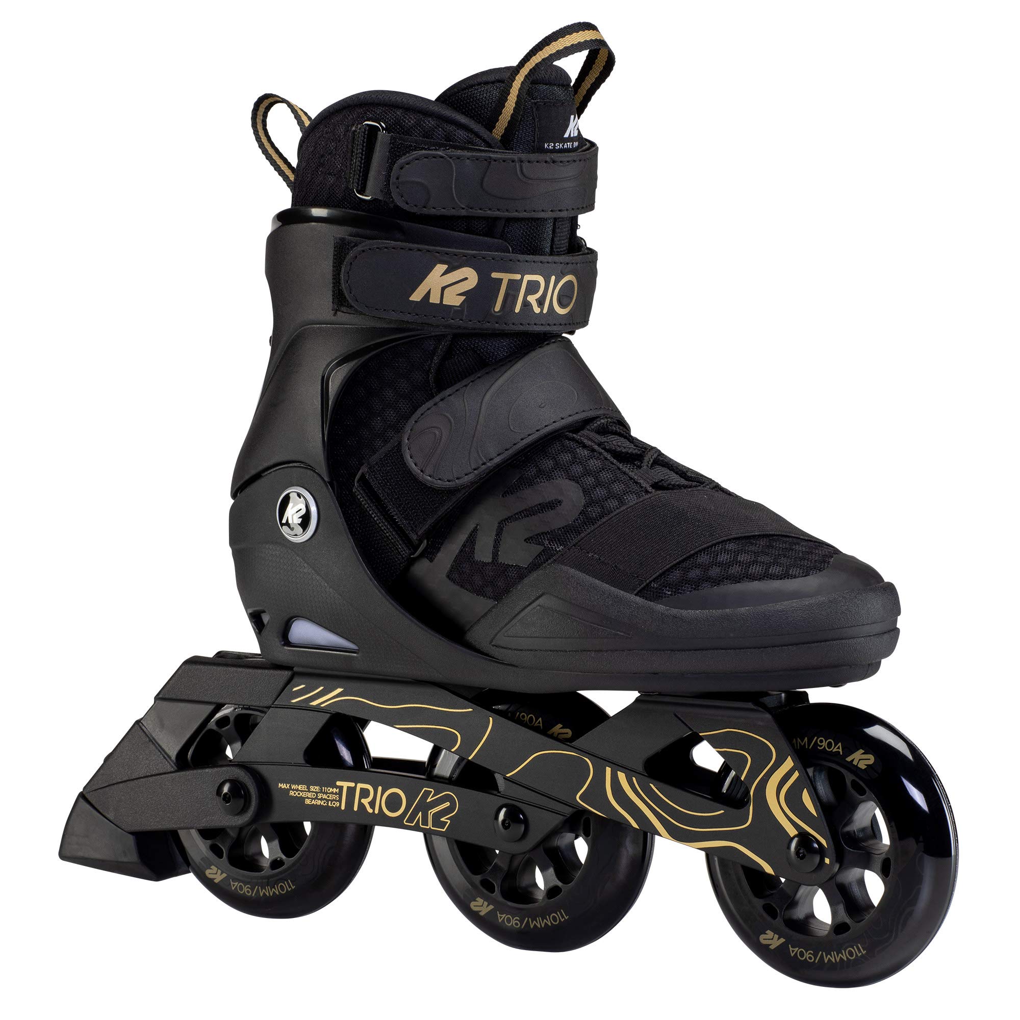 K2 Trio 110 Men's Urban Inline Skates - High-Performance Rollerblades for Fitness, Commuting & City Skating