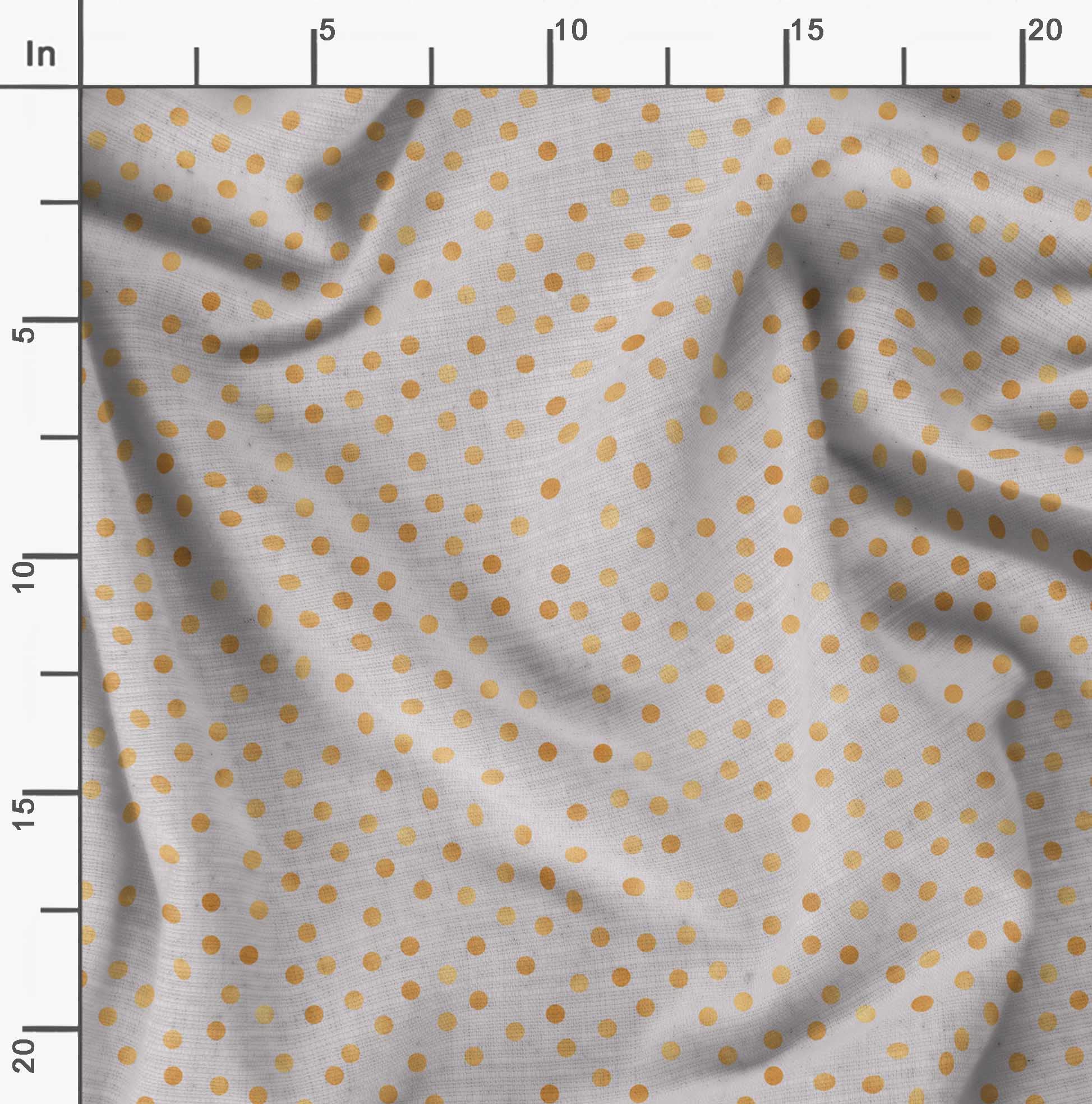 Soimoi Moss Georgette Gray Fabric by The Yard - 42 Inch Wide Polka Dot Printed Fabric for Dresses, Blouses & DIY Crafts - Lightweight & Flowy Material for Fashion Sewing Projects
