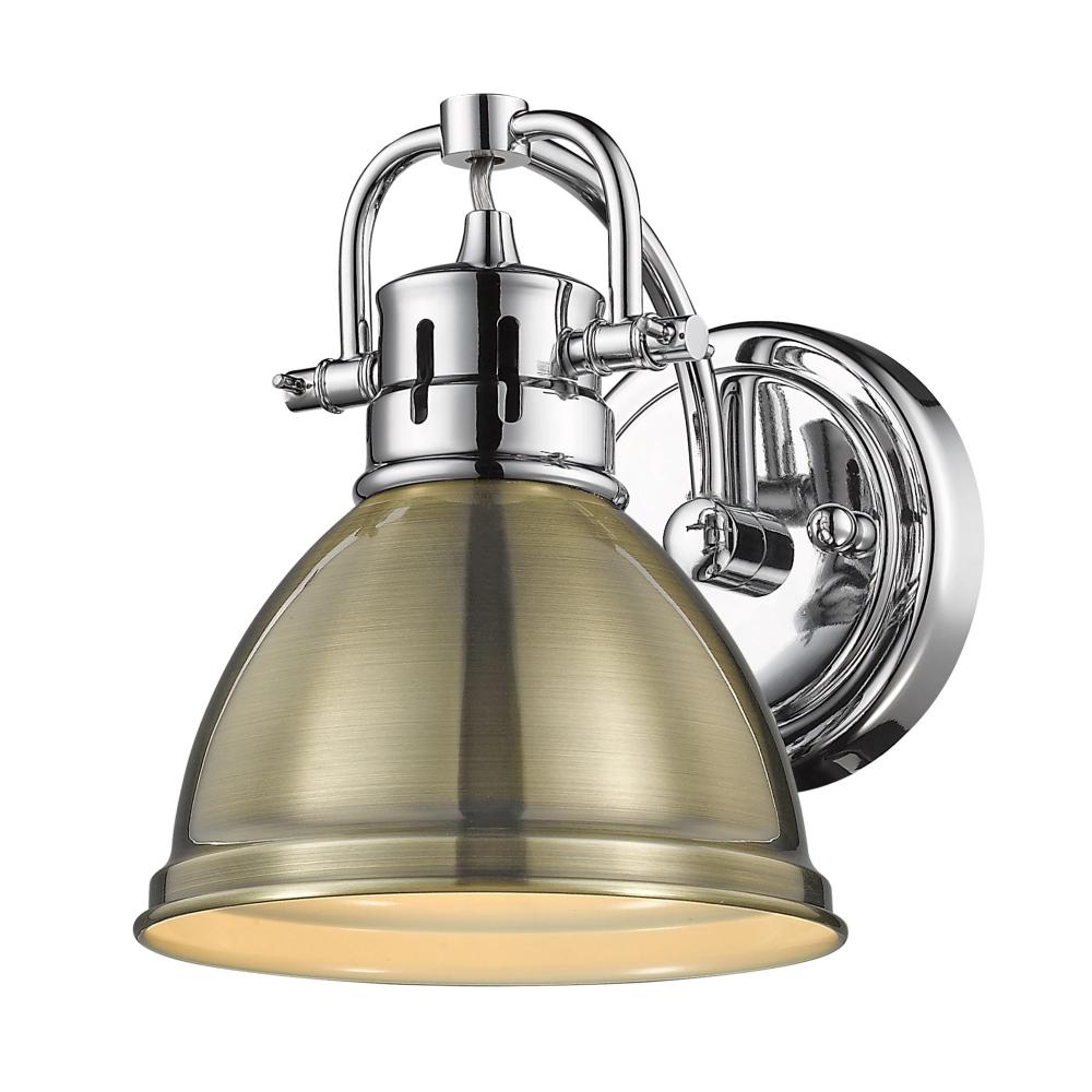 Chrome Finish Elm 1-Light Bathroom Vanity Light Fixture - Perfect for Modern Bathrooms and Powder Rooms